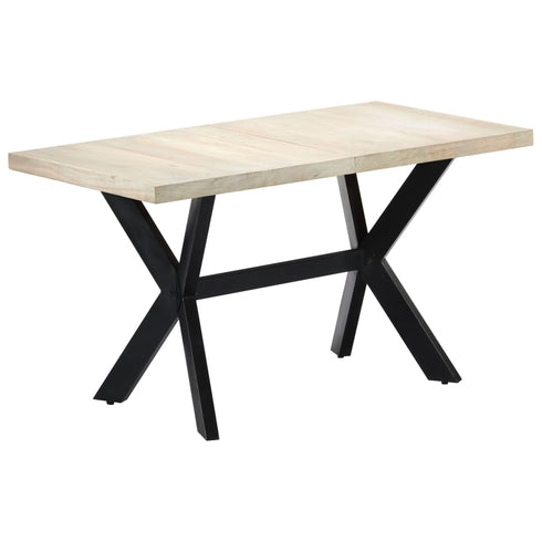 Rustika Rowe -  Dining Table 140x70x75 cm Solid Bleached Mango Wood